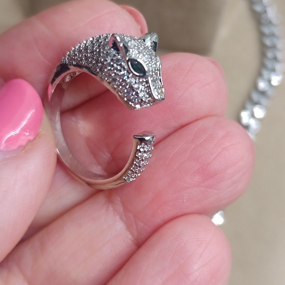 Chain 18K white gold over Stainless steel Leopard panther head - Picture 11 of 11